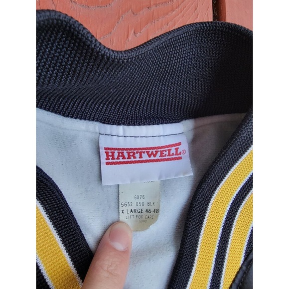 Vintage 80’s Caterpillar CAT Machinery Satin Varsity Bomber Jacket Size XL - Picture 5 of 10